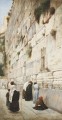 WESTERN WALL JERUSALEM watercolor Gustav Bauernfeind Orientalist Jewish